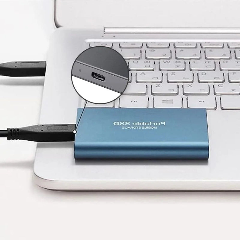 Unidad SSD Externa Portátil de Alta Velocidad Almacenamiento Compacto USB C