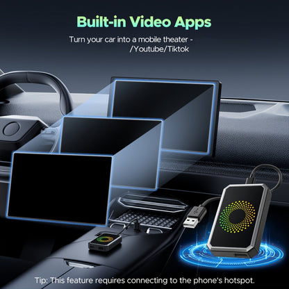 Adaptador de Coche Inalámbrico Caja de Transmisión Multimedia para Pantalla