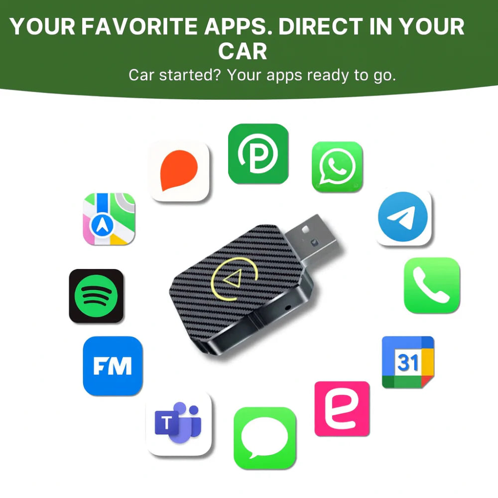Adaptador de Coche Inalámbrico USB Módulo de Integración de Smartphone para Vehículo