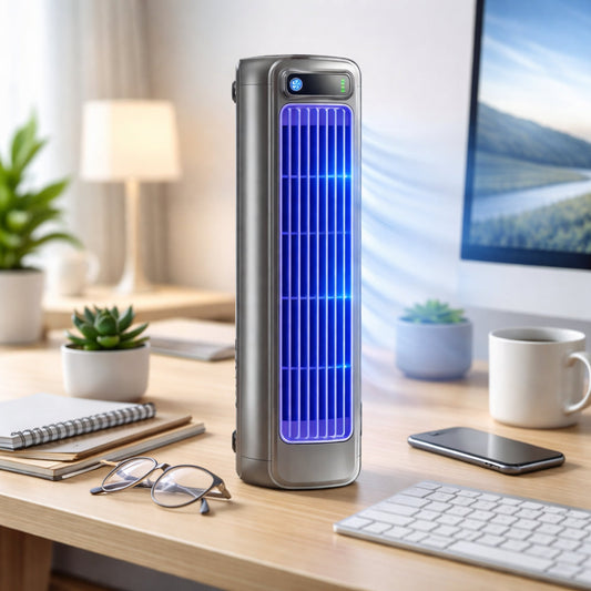Ventilador de Escritorio Portátil Estilo Torre para Sobremesa