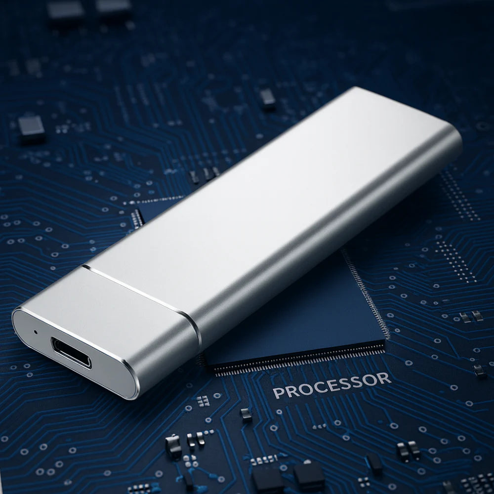 Disco Duro Externo Portátil USB Diseño Delgado de Aluminio para Almacenamiento