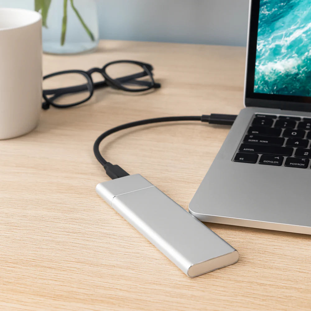 Disco Duro Externo Portátil USB Diseño Delgado de Aluminio para Almacenamiento