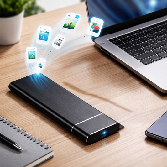 Disco Duro Externo Portátil USB Diseño Delgado de Aluminio para Almacenamiento