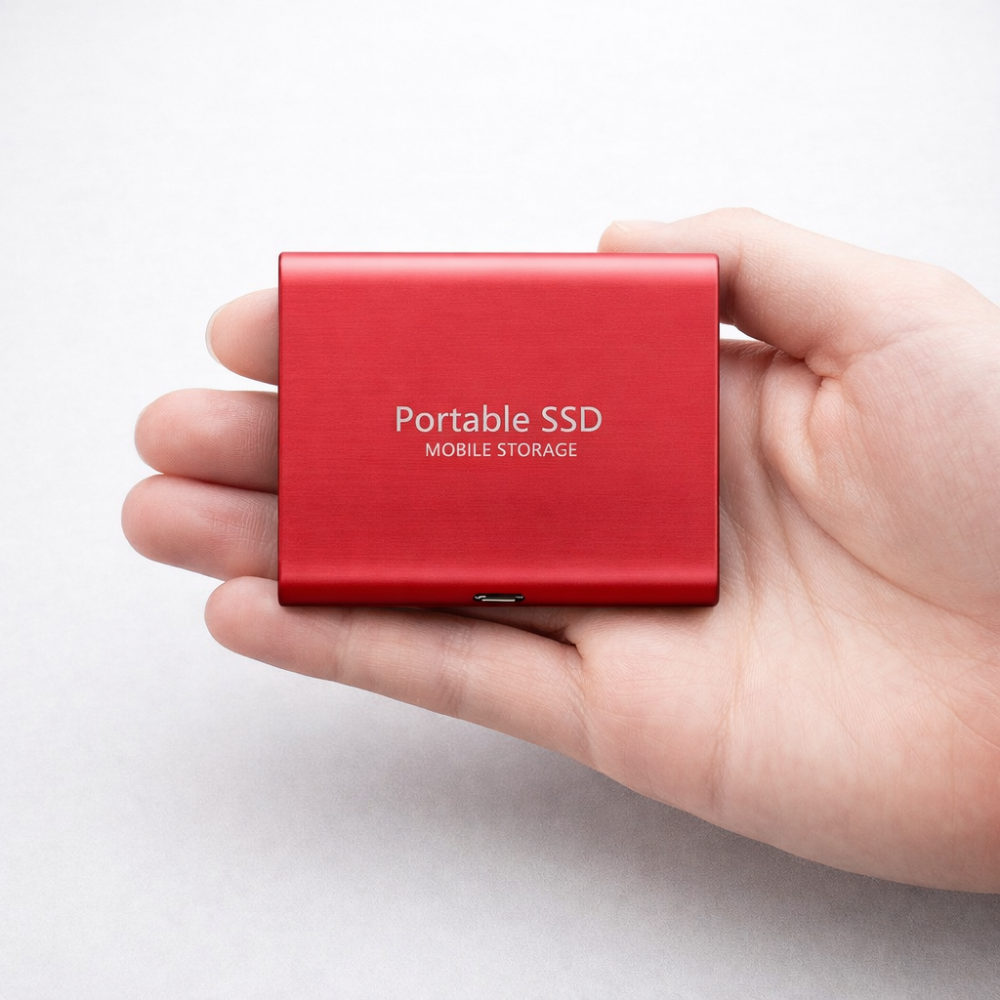 Unidad SSD Externa Portátil 512GB Almacenamiento Compacto Rápido USB C