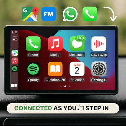 Adaptador de Coche Inalámbrico CarPlay Android Auto con Pantalla Táctil