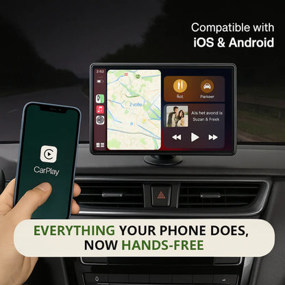Adaptador de Coche Inalámbrico CarPlay Android Auto con Pantalla Táctil